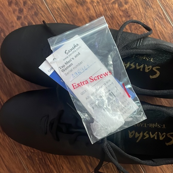 Sansha T-Split TA02pi, Black lace up Tap Shoe - size 5M - Unisex Dance Shoe - Picture 9 of 15
